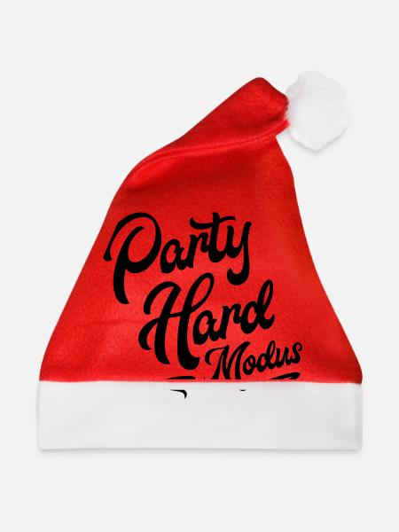 party modus hard - Weihnachtsmütze - Rot