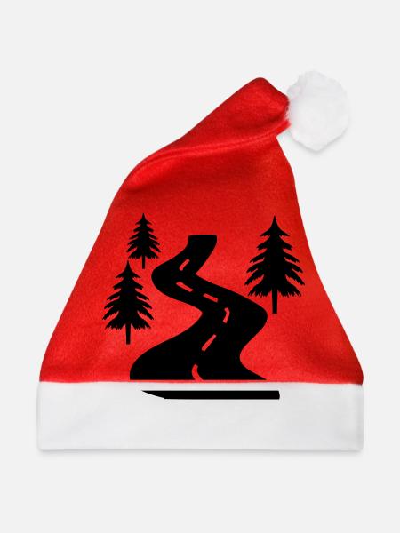 weg bäume - Weihnachtsmütze - Rot