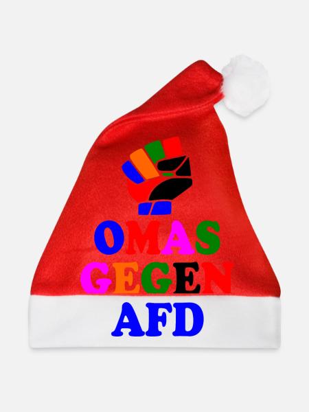 Omas gegen afd - Weihnachtsmütze - Rot