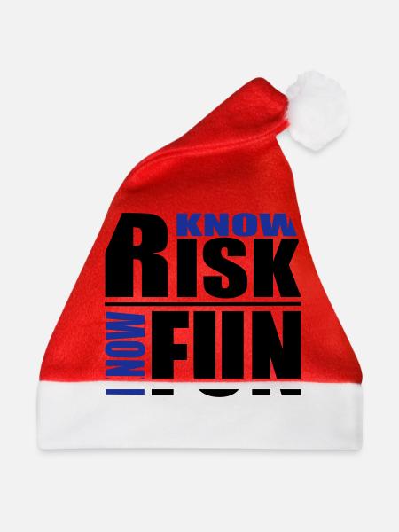 know risk - know fun - Weihnachtsmütze - Rot