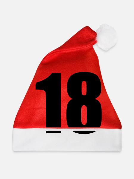 18 - Weihnachtsmütze - Rot