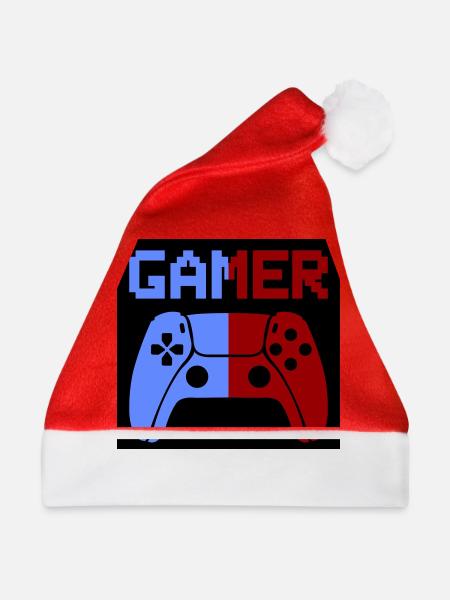gamer controller - Weihnachtsmütze - Rot