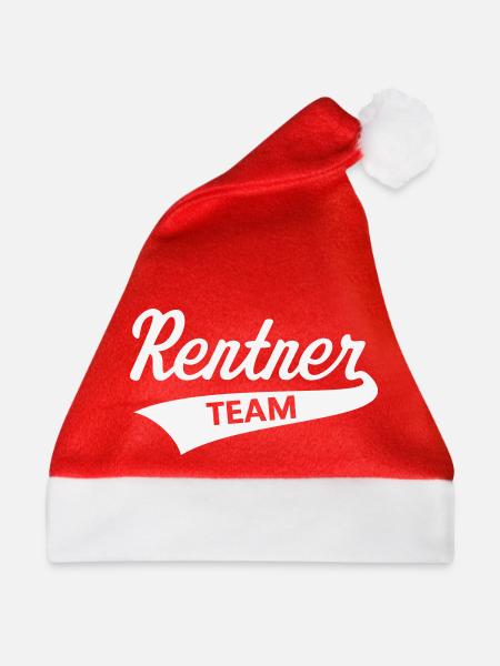 Rentner Team (Senioren Team / White) - Weihnachtsmütze - Rot