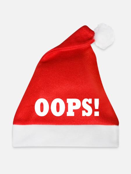 Oops - Weihnachtsmütze - Rot