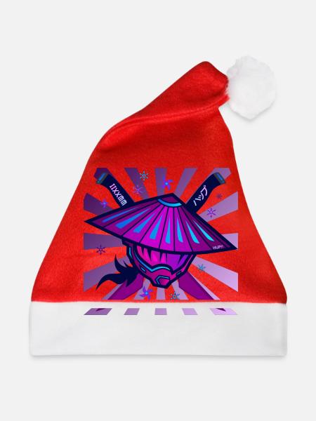 Samurai Monster Schwert Violet - Weihnachtsmütze - Rot