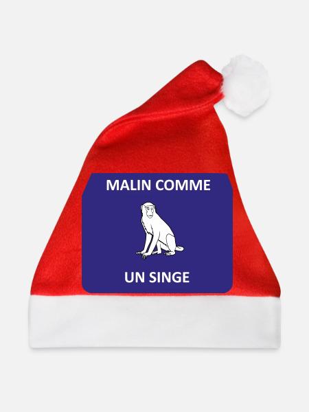 Clever wie ein Affe - Weihnachtsmütze - Rot