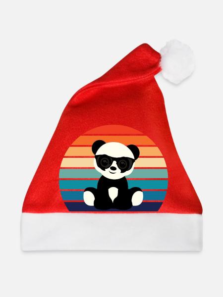 Cool Panda Graphic - Weihnachtsmütze - Rot - Vorne
