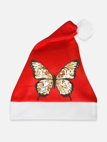 Blütenflügel Schmetterling - Weihnachtsmütze - Rot