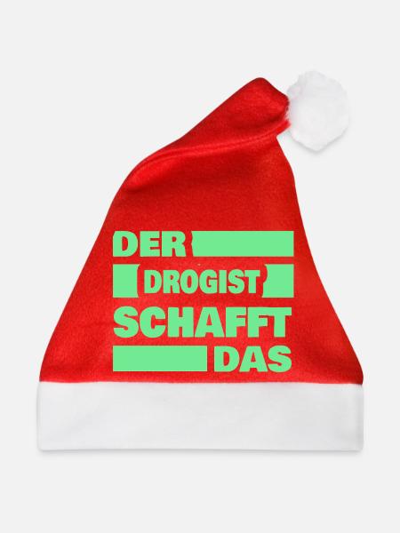 Beruf Drogist - Weihnachtsmütze - Rot