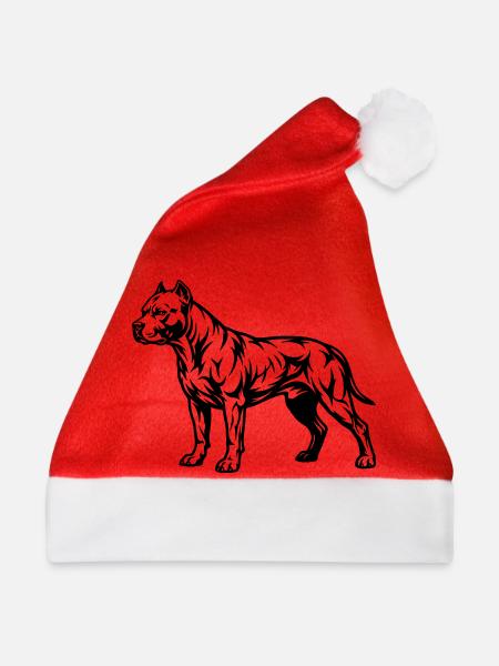 Staffordshire-Mitarbeiter - Weihnachtsmütze - Rot