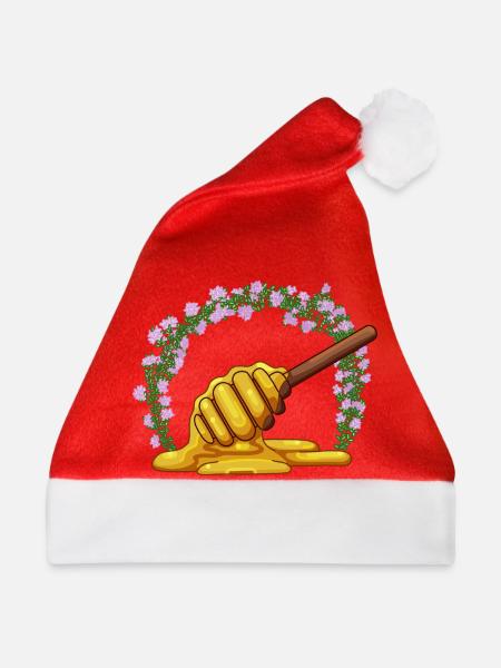 Honig-Thymian-Girlande - Weihnachtsmütze - Rot