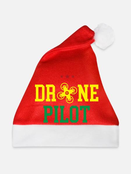 Drohnen-Pilot - Weihnachtsmütze - Rot