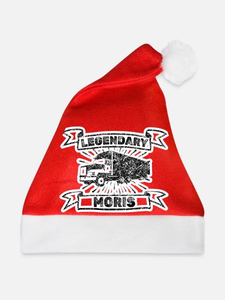 Vorname Moris - Weihnachtsmütze - Rot
