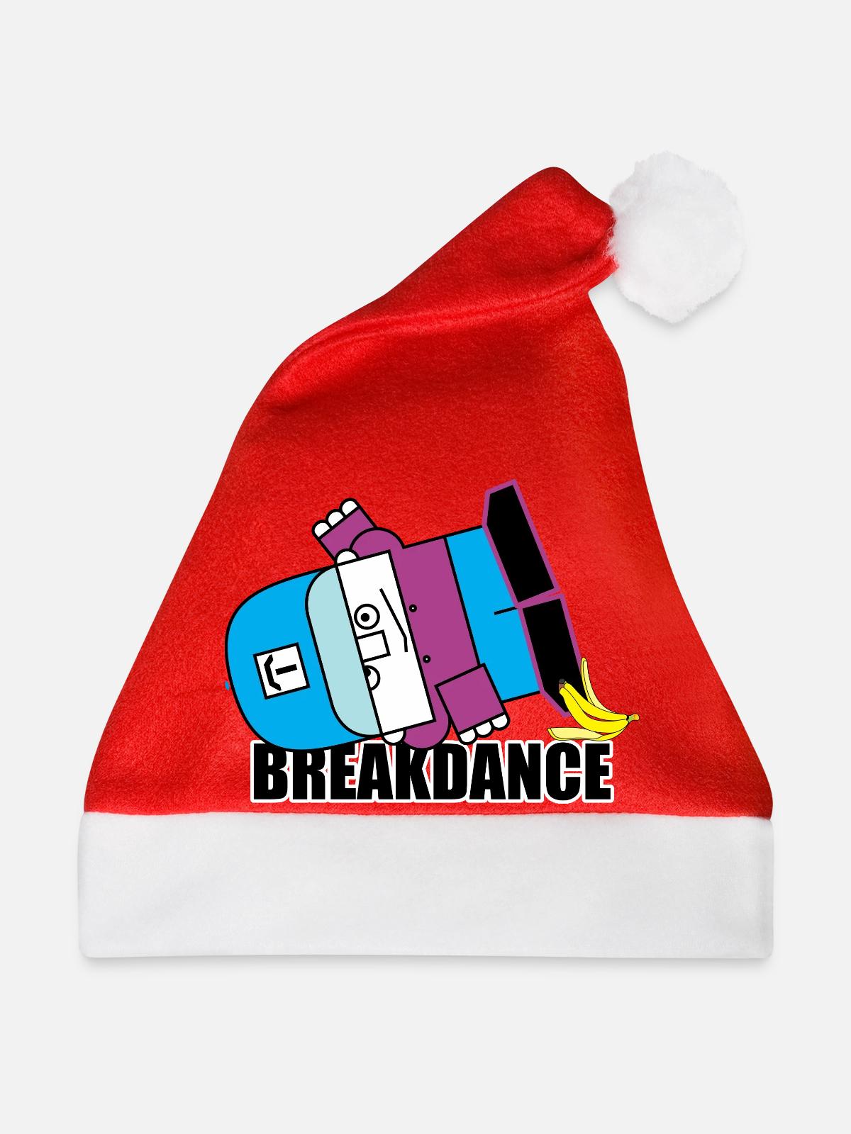 Bananen-Breakdance-Bot - Weihnachtsmütze - Rot - Vorne