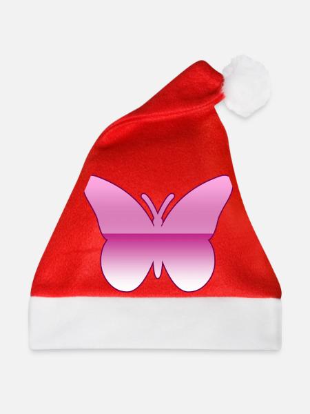 Schmetterling - Weihnachtsmütze - Rot