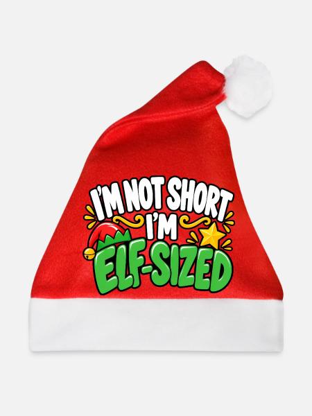 Ich bin nicht klein, ich elfgroß - Weihnachtsmütze - Rot