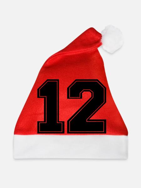 12 - Weihnachtsmütze - Rot