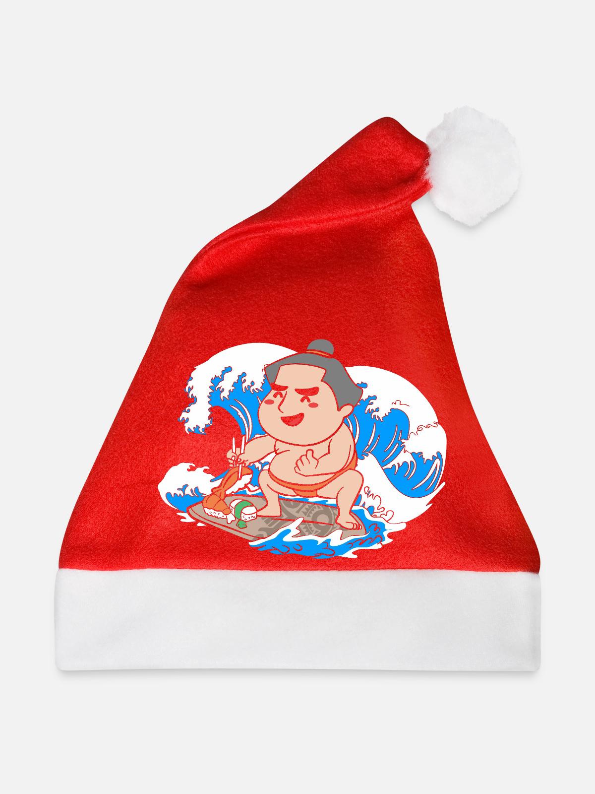 Sumo - Weihnachtsmütze - Rot - Vorne