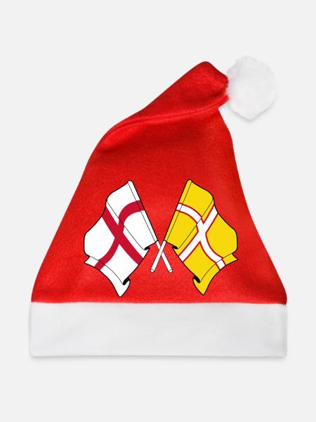 Dorset & England Cross - Weihnachtsmütze - Rot