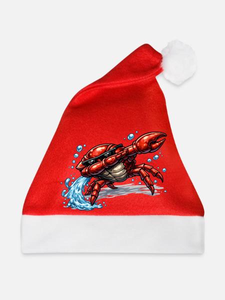 Dabbing Krebs - Weihnachtsmütze - Rot