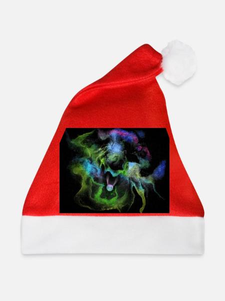 Kosmische Rauchnebelkugel - Weihnachtsmütze - Rot