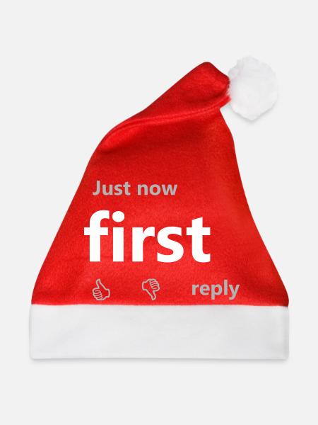 Zuerst jetzt Bold Monochrome - Weihnachtsmütze - Rot