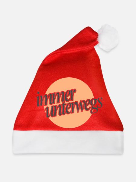 Immer unterwegs V1 - Weihnachtsmütze - Rot