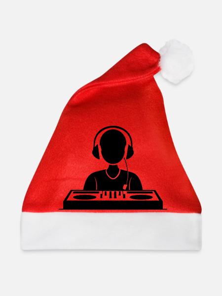 DJ - Weihnachtsmütze - Rot