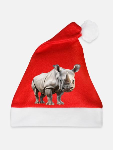 Nashorn - Weihnachtsmütze - Rot