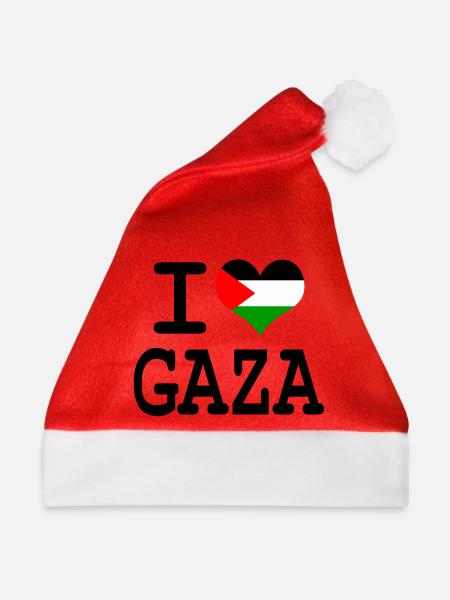 i love Gaza - Weihnachtsmütze - Rot