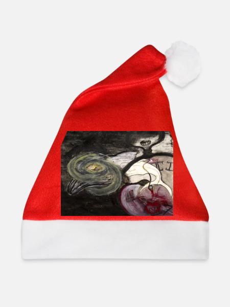Evolutionary Clock - Weihnachtsmütze - Rot