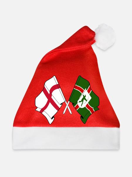 Nottinghamshire × England-Flaggen - Weihnachtsmütze - Rot