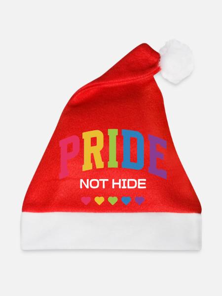 LGBTQ-Pride-Monat – Pride, nicht verstecken. - Weihnachtsmütze - Rot