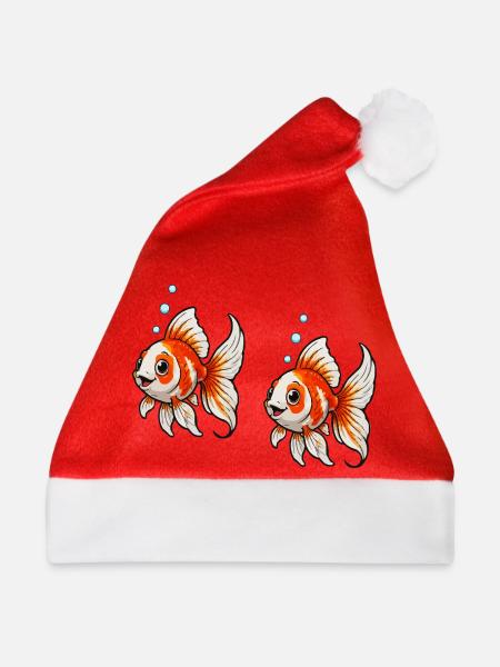 Goldfische Comic - Weihnachtsmütze - Rot