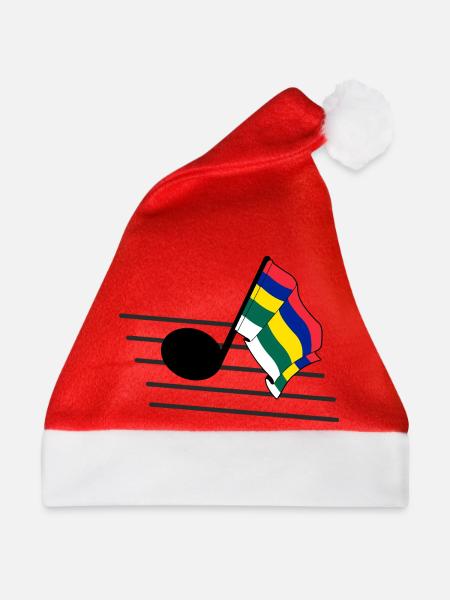 Terschelling Music Flag – Inselstimmung - Weihnachtsmütze - Rot