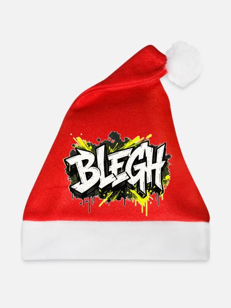 Blegh Graffiti Stil - Weihnachtsmütze - Rot