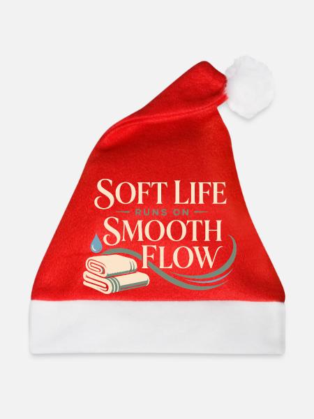 Lymphsystem Lymphdrainage Wellness Geschenk - Weihnachtsmütze - Rot