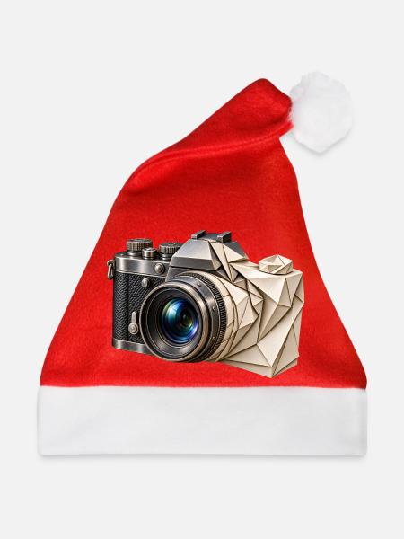 Origami-Kamera - Weihnachtsmütze - Rot