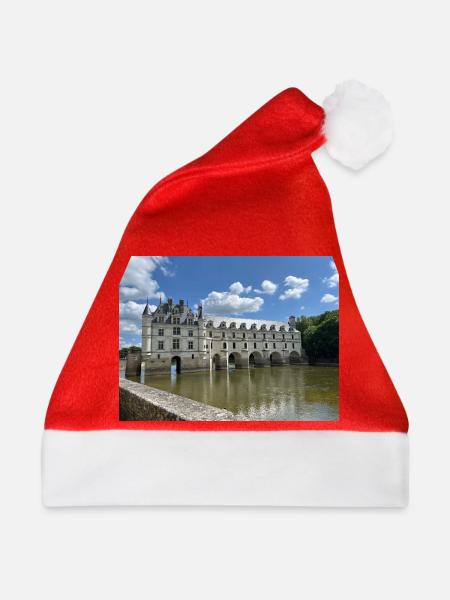 Burg von Chenonceau - Weihnachtsmütze - Rot