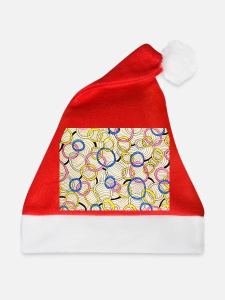 Verschlungener Farbkreis - Weihnachtsmütze - Rot