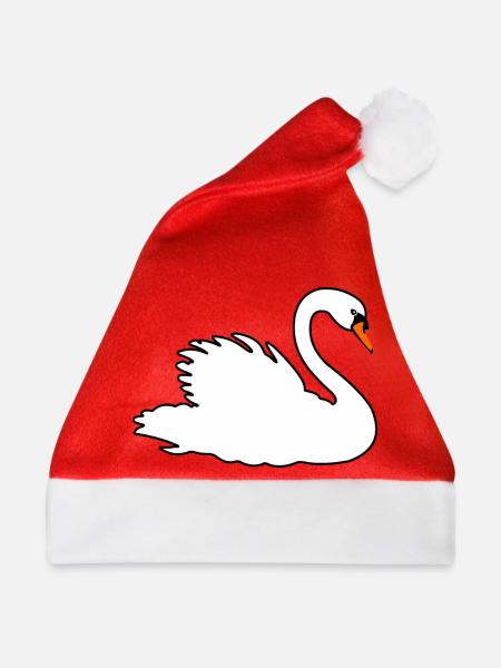 Höckerschwan - Weihnachtsmütze - Rot