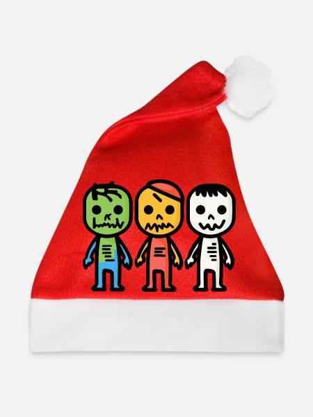 Zombies Halloween - Weihnachtsmütze - Rot