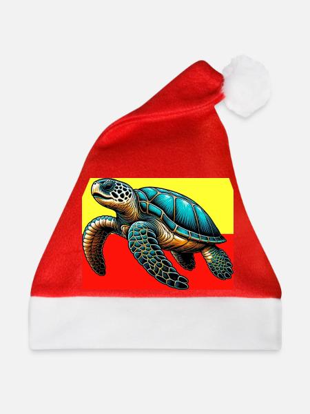 Schildkröte - Weihnachtsmütze - Rot