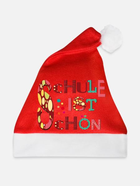 Schule ist Schön - Weihnachtsmütze - Rot