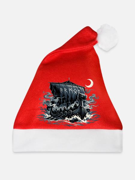 Nachtviking Drachenboot - Weihnachtsmütze - Rot