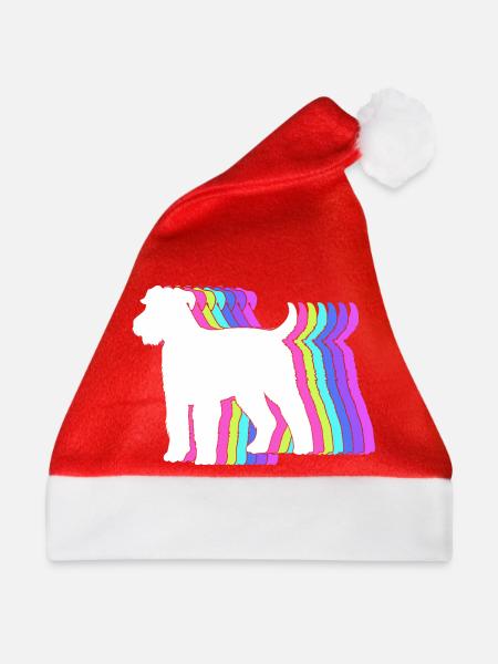 Wheaten Terrier - Weihnachtsmütze - Rot - Vorne