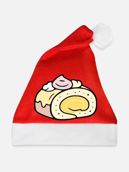 Sommerrollenkuchen - Weihnachtsmütze - Rot