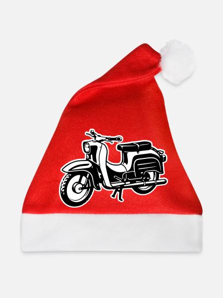 Schwalbe - zweifarbig - Weihnachtsmütze - Rot - Vorne