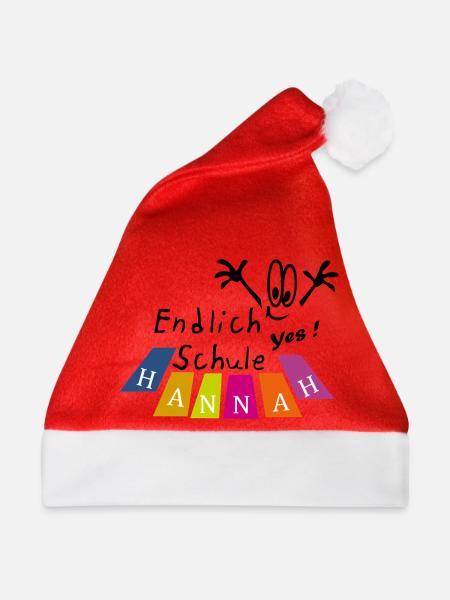 endlich Schule Hannah - Weihnachtsmütze - Rot