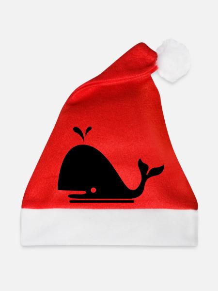 walfisch - Weihnachtsmütze - Rot